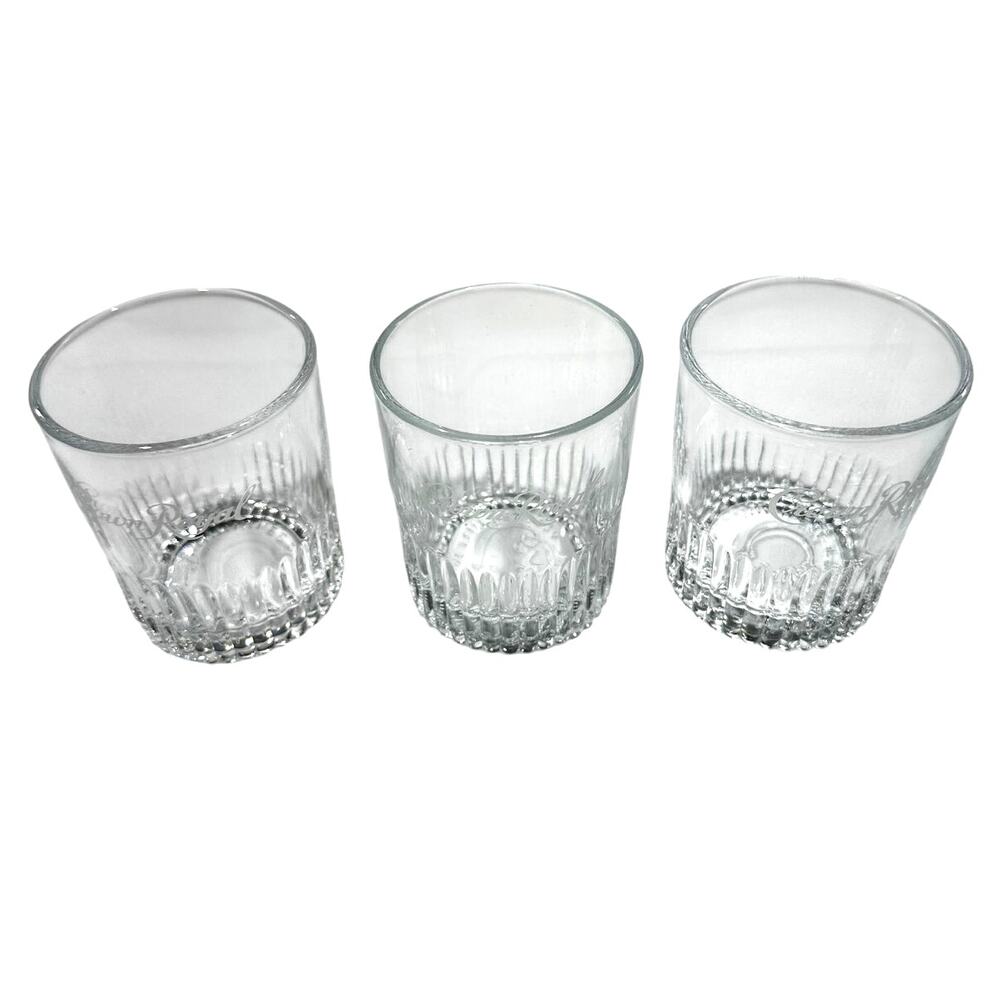 Crown Royal Whiskey Glasses-Established 1939-Set of 3